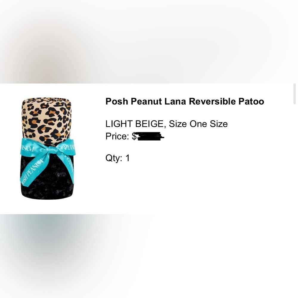 Posh Peanut Lana Reversible Swaddle - leopard
